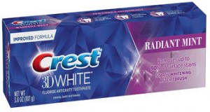 crest white radiant mint flavor whitening toothpaste 100ml