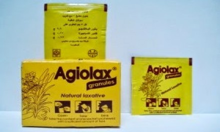 Information related to Agiolax for the treatment of constipation and colon 