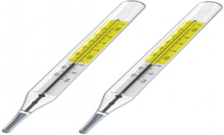 wide mercury thermometer 