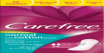 CAREFREE® COTTON FEEL WITH FRESH SCENT 34